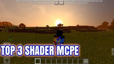 TOP REALISTIC 3 SHADER minecraft pe 1.14-1.18