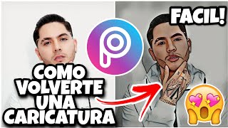 🚀 como HACER que TU FOTO sea una  CARICATURA con PICSART/ como USAR picsart 🔥 INCREÍBLE! screenshot 2