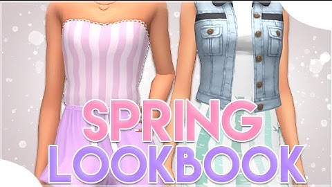 The Sims 4: Create A Sim || Spring Look Book + CC LINKS  (Maxis Alpha Edition)