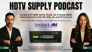 Smart-AVI HDR-16X16-PLUS-V3-S 16x16 HDMI Matrix Switch with RS-232, IR, and IP Control