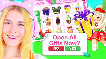 Opening EVERY Gift In Adopt Me! (Roblox)