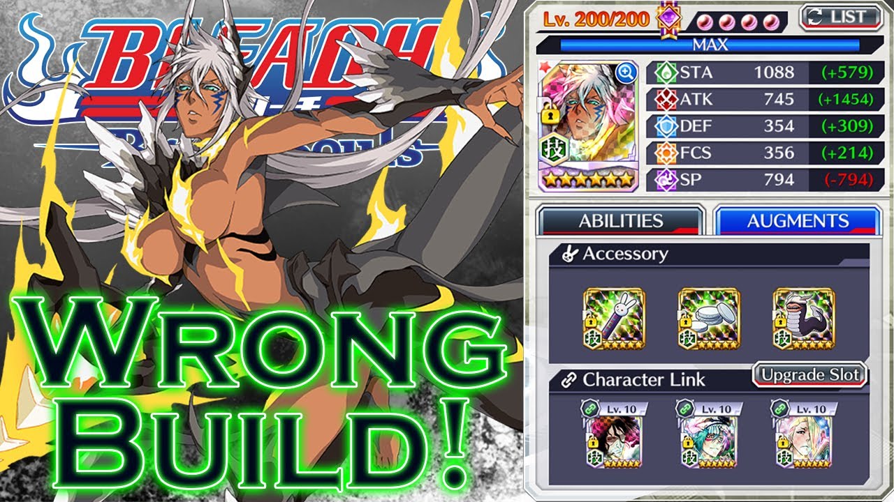 Bleach Brave Souls Wrong Build Halibel Cfyow Nad Youtube