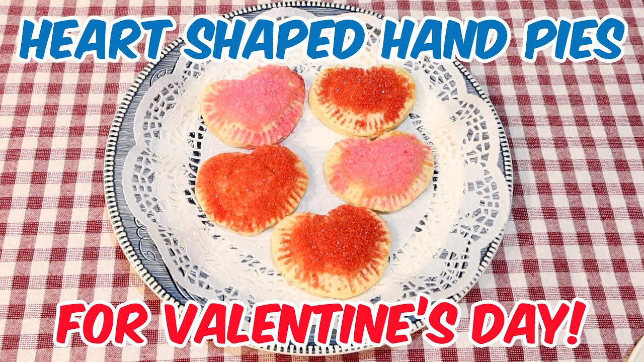 Heart Shaped Hand Pies With Pie Crust Recipe For Valentine's Day! - YouTube