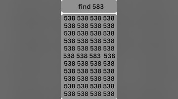 find 583 only intelligent can detect#shortsfeed #experimentalphonk #phonkagressive #maths #mathemati