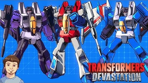 Transformers Devastation - Challenge Mode 10 - Starscream, Thundercracker & Skywarp Fight!
