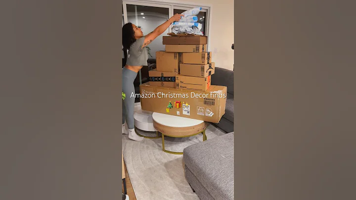 Lil #unboxing of Amazon Christmas Decor finds 🎄#amazonfinds #shopwithme #christmas #christmasdecor