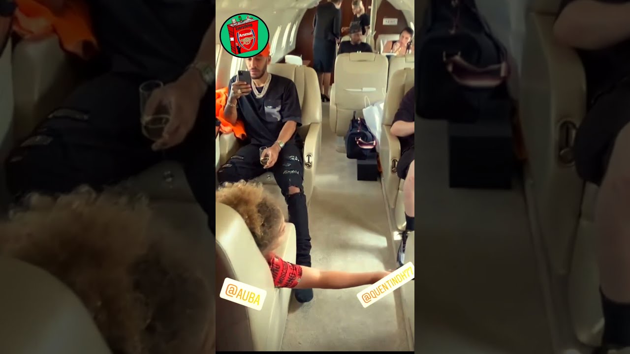Aubameyang And Family Boarding A Private Jet! #shorts