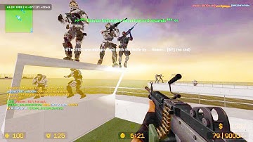 Counter Strike Source - Zombie Escape Nemesis mod online gameplay on Boatescape Remix Map