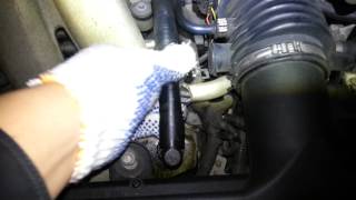 jaguar X-type 3.0 pcv valve hose cracked(temporary repair)