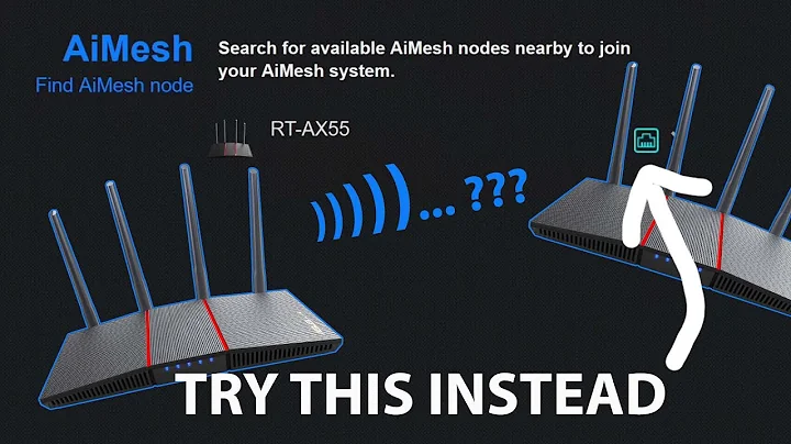 Asus Aimesh setup cannot find or add node? Try this instead if it's not connecting