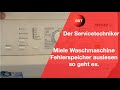 Miele Waschmaschine Fehlerspeicher auslesen - so geht es.