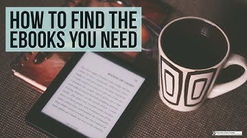How To Find The EBOOKS You Need