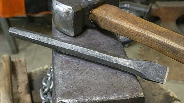 Forging A Cold Chisel On A Hot Day