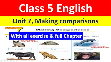 Engels, klas 5, eenheid 7, vergelijkingen maken //Eenheid 7 voor klas 5 met oplossing/Volledig ho...