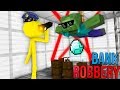 Monster School : AVM SHORTS - STICKMAN CHALLENGE &amp; BANK ROBBERY CHALLENGE - Mnecraft Animation