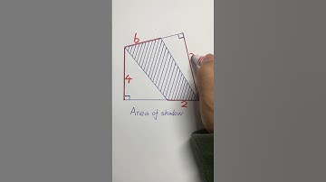 How to solve area of shadow #area #geometry #shorts