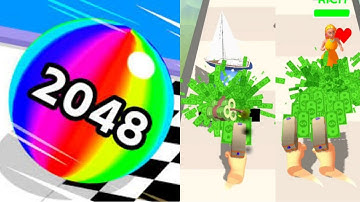 Ball Run 2048 vs MoneyGun Run - All Levels Android,ios Gameplay Mobile Part 12