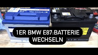 1er BMW E87: Batterie wechseln