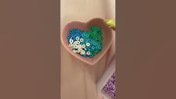 Making Taylor swift bracelets pt. 1 #bracelets #preppy #jewelry #taylorswift #fyp #shorts