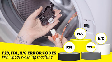 F29, FDL or NC Error Code? - Whirlpool Washing Machine EASY Fix!