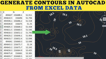 How i CREATE CONTOURS in AutoCad from Excel data || Topographic Surveys for beginners