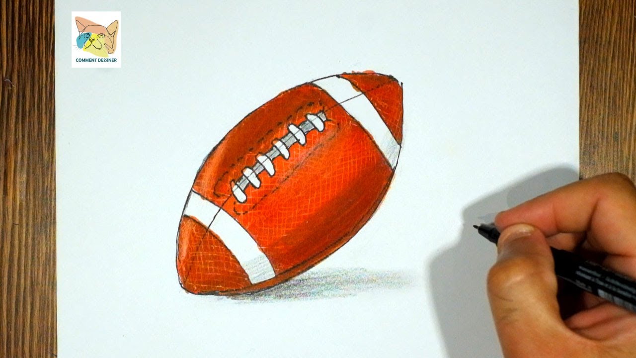 Comment dessiner un ballon de Rugby facile - YouTube