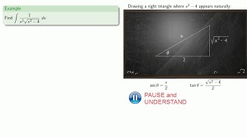 Integration by Trigonometric Substitution, Part 2