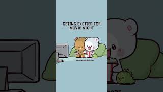 Movie night 🎞✨️ #shorts #animation #milkmochabear #milkmocha #milkandmocha #movie #bears