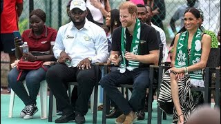Royal Rally : Harry \&Meghan’s Volleyball Adventure in Nigeria .