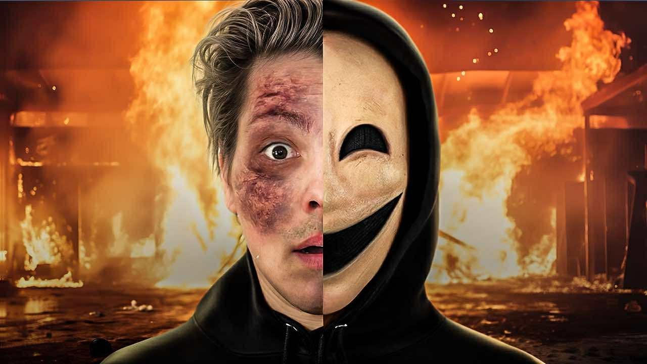 PRZEŚLADUJE MNIE CZŁOWIEK ZE SPALONĄ TWARZĄ! *STALKER CAŁY FILM*