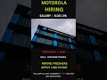 🚨 MOTOROLA SOLUTIONS Jobs 2025 Hiring Freshers For Software Trainee. #subscribe #jobs #jobsearch