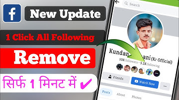How To Unfollow All Facebook Following in One Click 2021 || Aek Sath Unfollow Karen New Update 2022