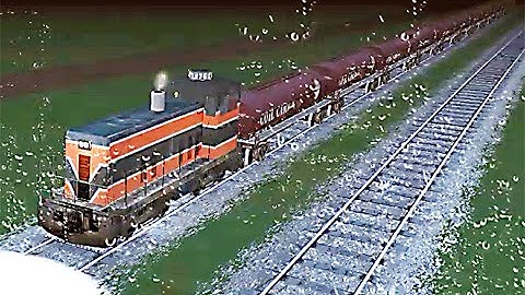 Train Sim - Japan Using Ge 70-ton Switcher at Rainy Night - Simulasi Kereta Api