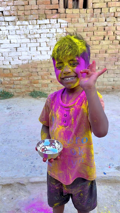 Wait for end 🤣happy Holi 😄#shorts