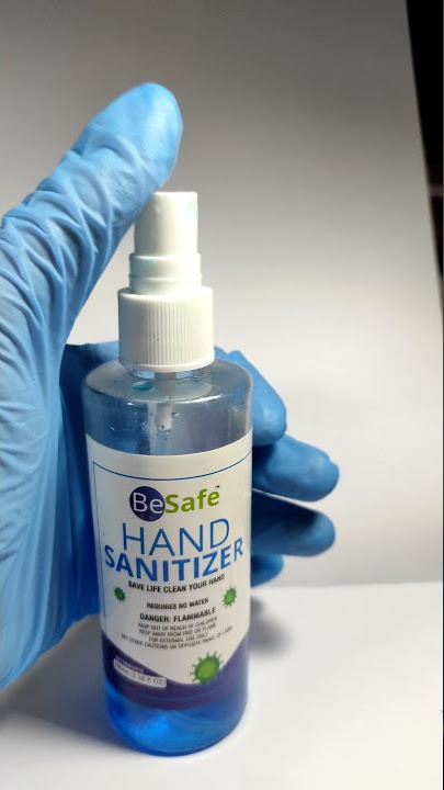 Spray a sanitizer🧴🤲