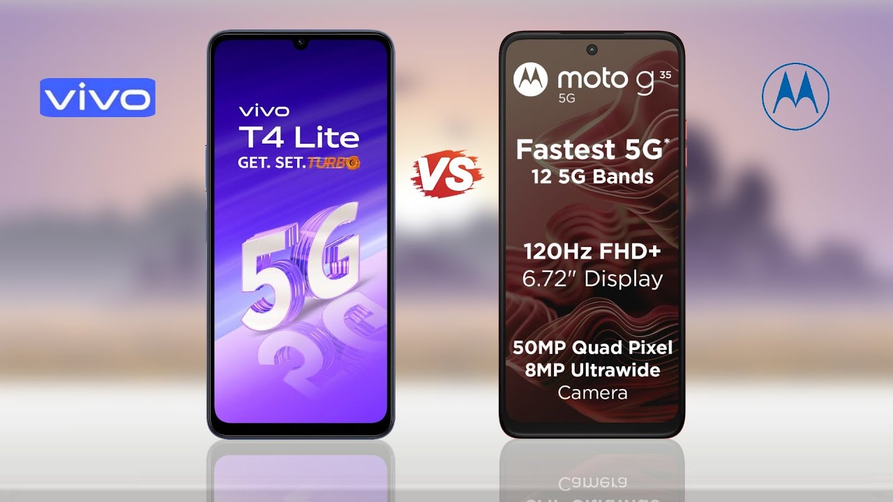 Vivo T4 Lite 5g vs Moto G35 5g || Full Comparison