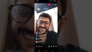 carry minati replying to yuzi chahal in his Insta live #7yearsofcarryminati #yuzichahal #carryminati screenshot 4