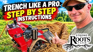 How to Run a Walk Behind Trencher