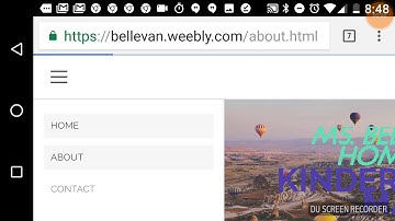 Teacher website with Weebly