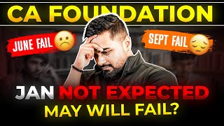 CA FOUNDATION - Why Are You FAILING Again #shantamgupta #cafoundation