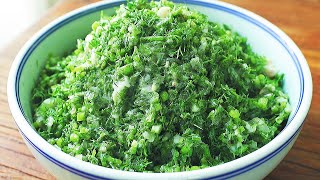 Tune the fennel dumpling filling, the correct way teaches you