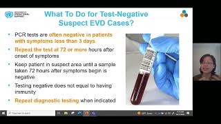 Ebola Virus Disease (EVD): Overview, Diagnosis & Clinical Management, Dr Esther Tan (2 Nov 2022) screenshot 2