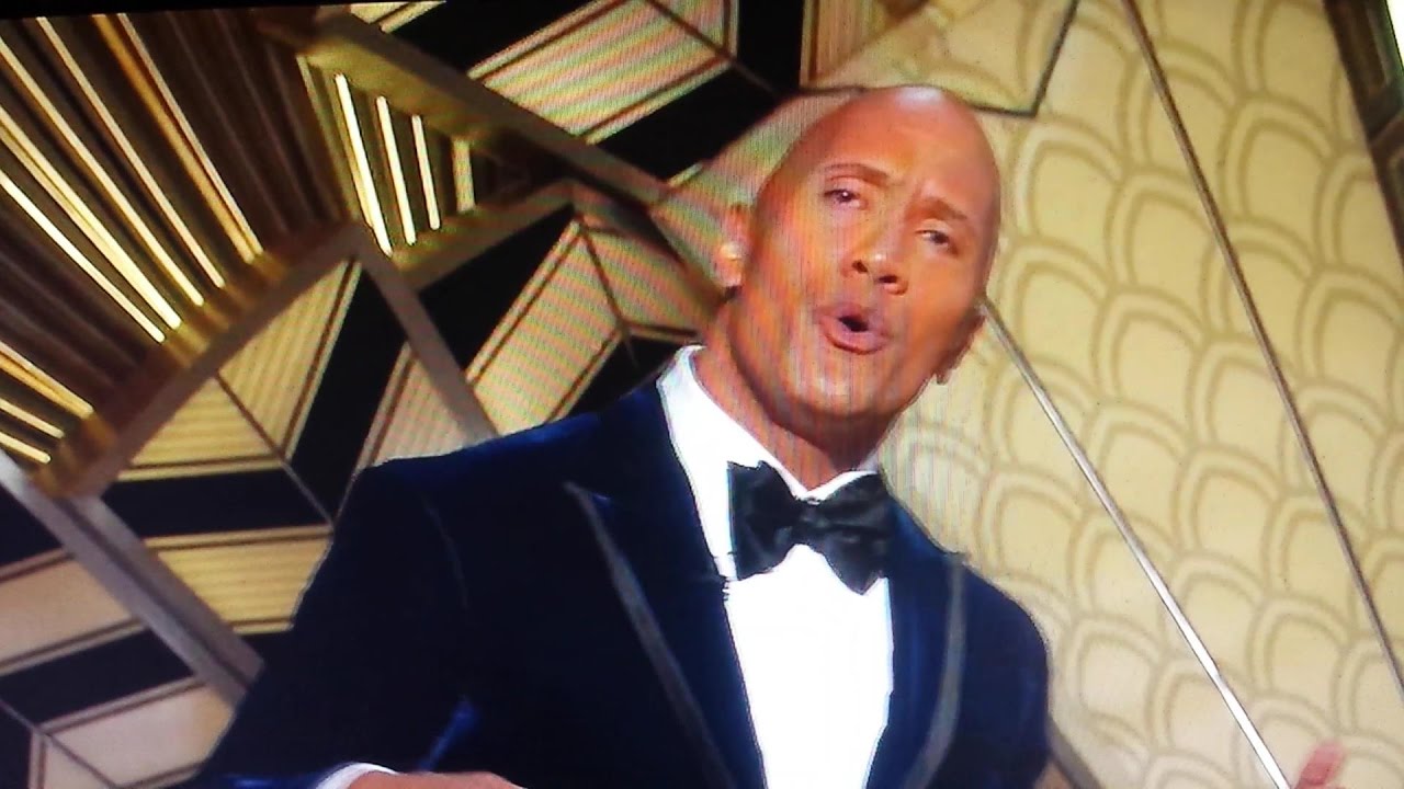 THE ROCK SINGS AT THE OSCARS 89th annual Academy awards! LoL YouTube