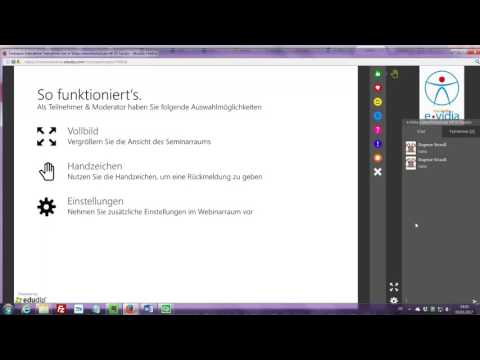 e-Vidia Edudip Seminare - Interaktive Teilnahme per Mikro
