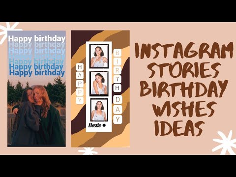 5 creative birthday stories for instagram - YouTube