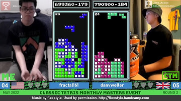 Fractal, DanV | Round 2 | Classic Tetris Monthly Masters Event