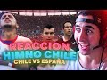 ARGENTINO REACCIONA AL HIMNO DE CHILE VS ESPAÑA MUNDIAL 2014 🇨🇱🔥🇦🇷
