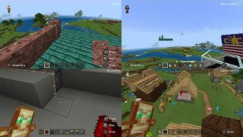 Minecraft Merdeka - Playing 4 players splitscreen on XBOX Series X
