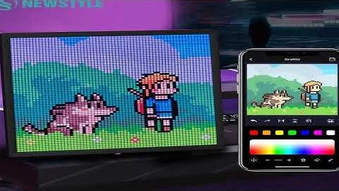 LED Pixel Display 64x64 RGB LED Matrix Panel Programmable Pixel Art Display with