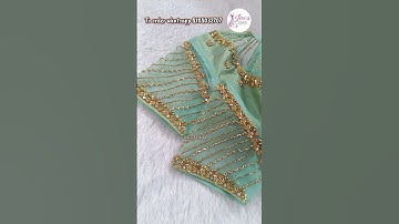 Net cloth aari work blouse designs💥trending aariwork #aariwork#shorts#shortsvideo#aari#embroidery